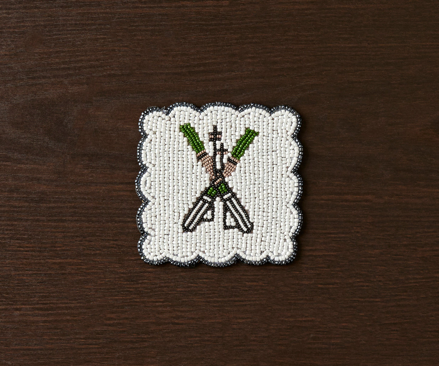 Handmade Beaded Aprés Ski Coasters