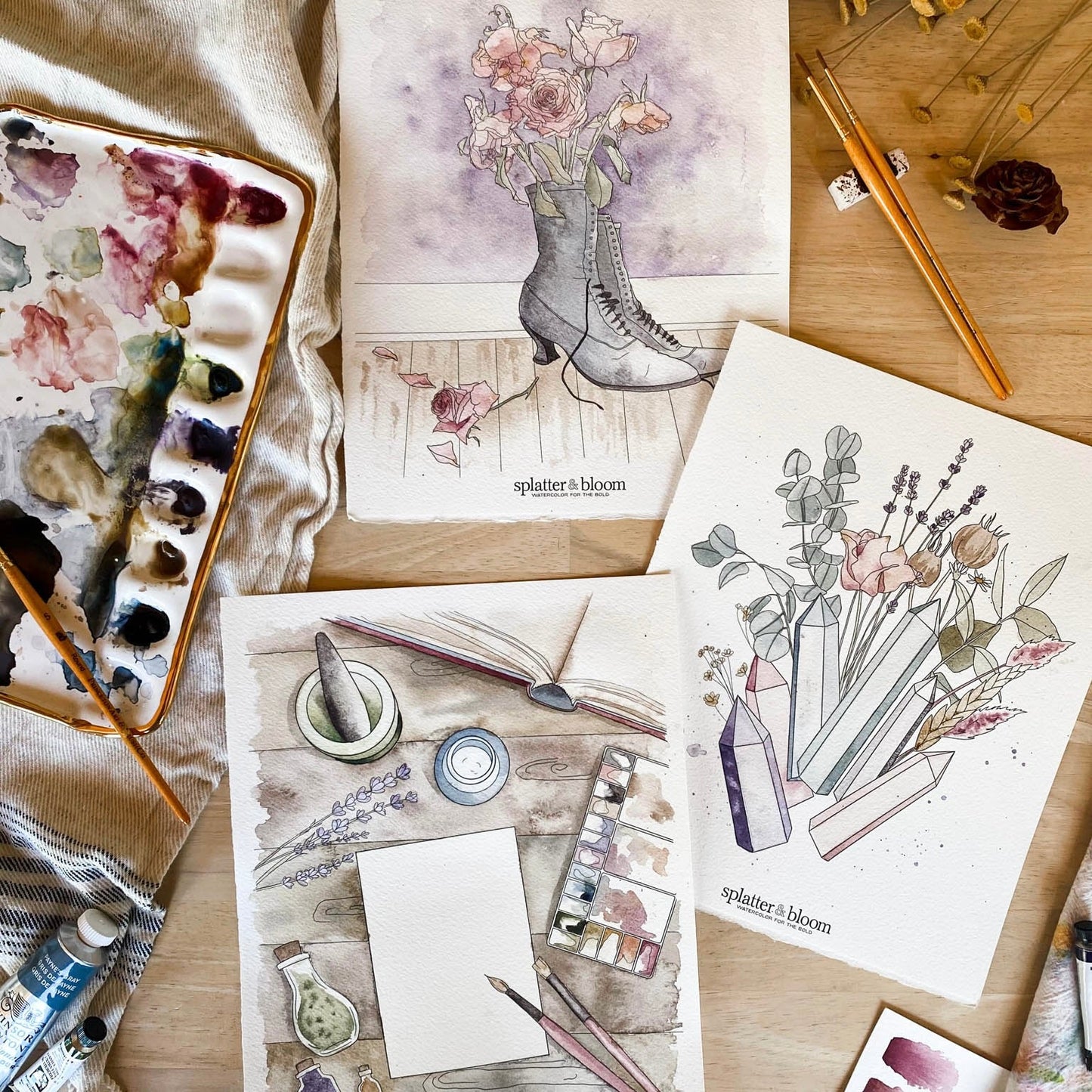 Watercolor Painting Kit - Witchy Vibes, Large