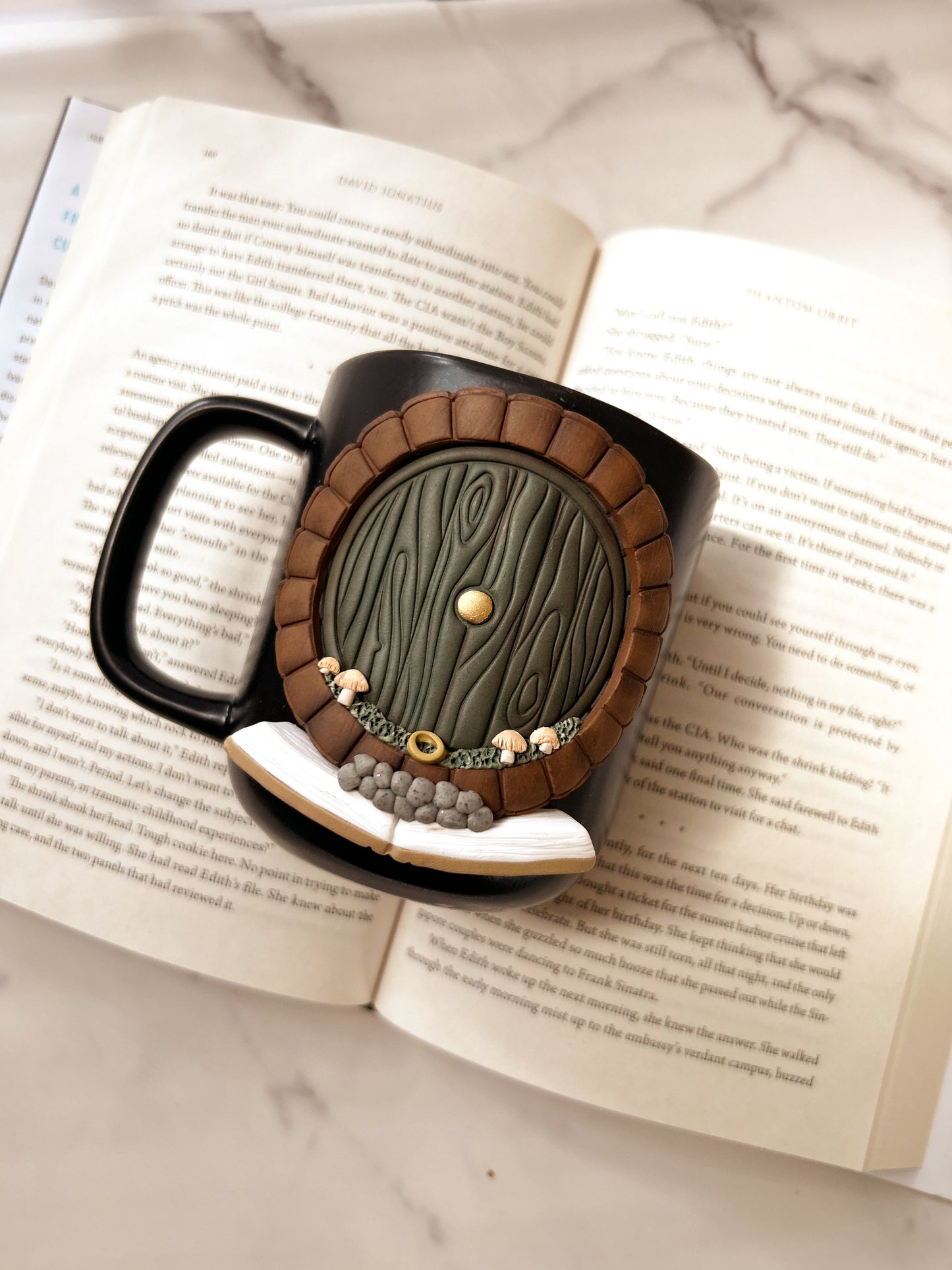 The Shire Mug - Handmade Polymer Clay Decorated
