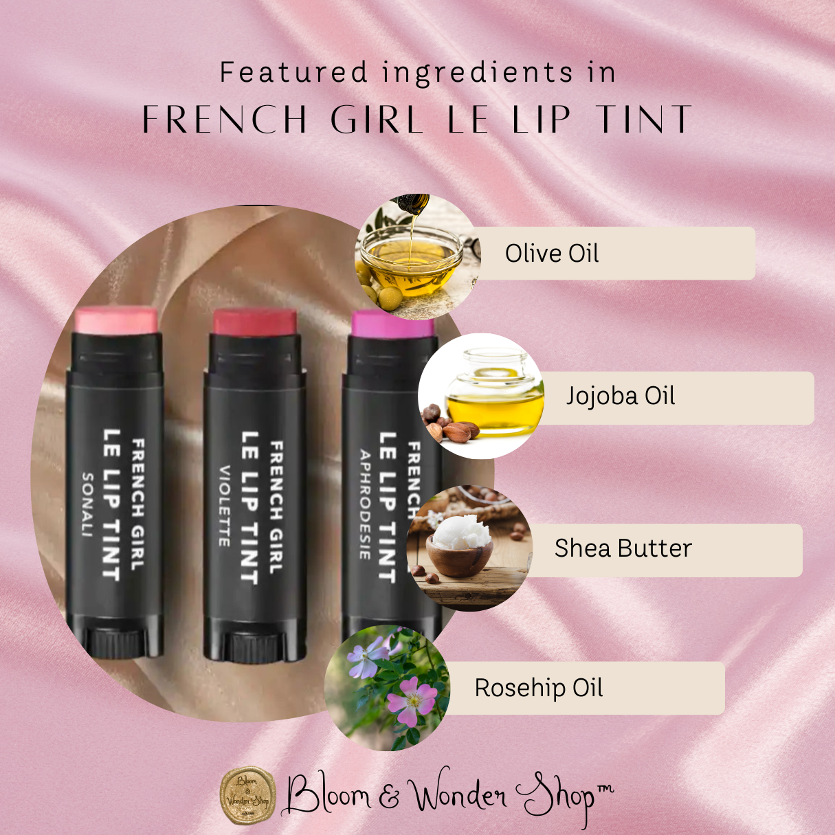 French Girl Blushing Pink Tinted Lip Collection - Set of 3