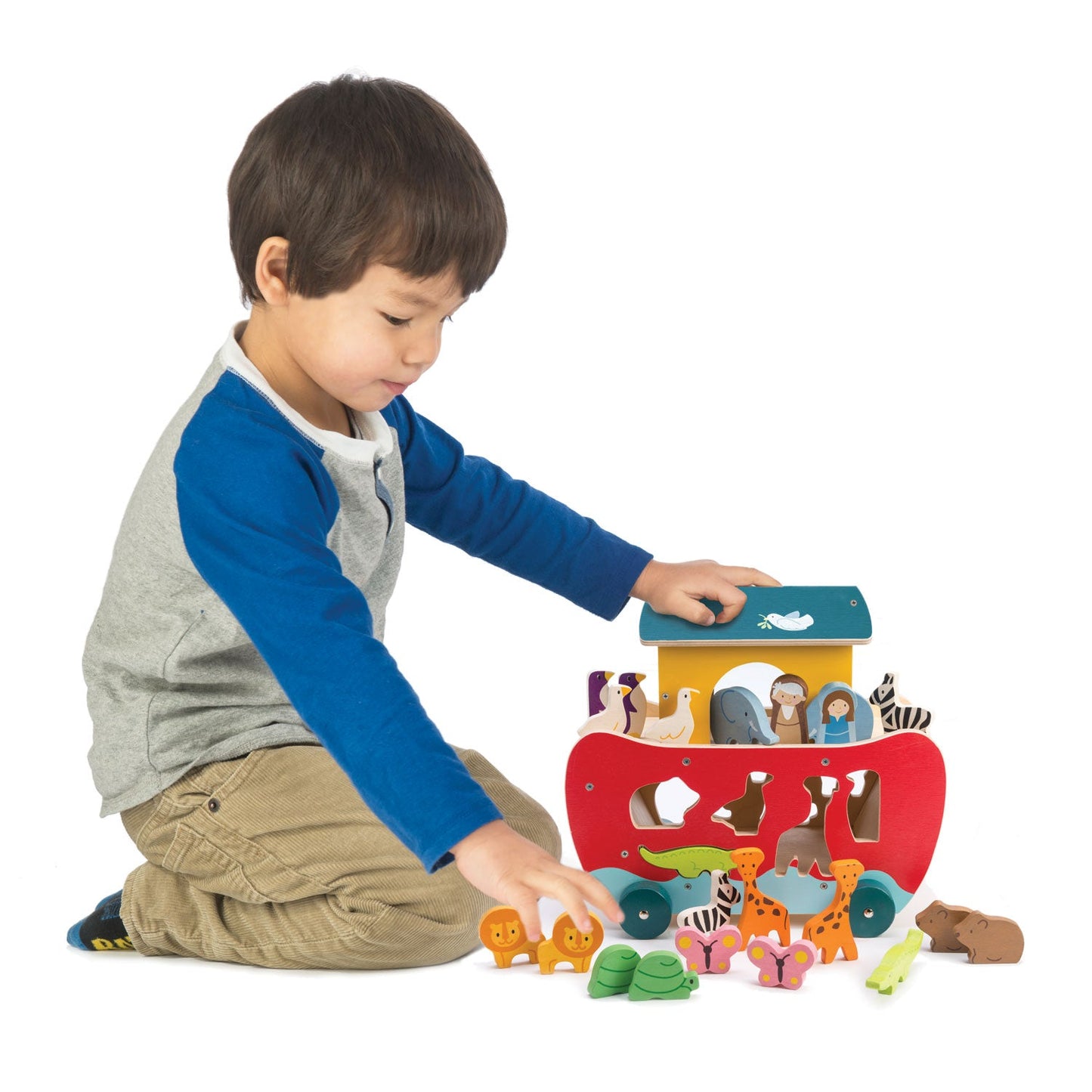 Noah's Shape Sorter Ark - Interactive Animal Shape Sorter