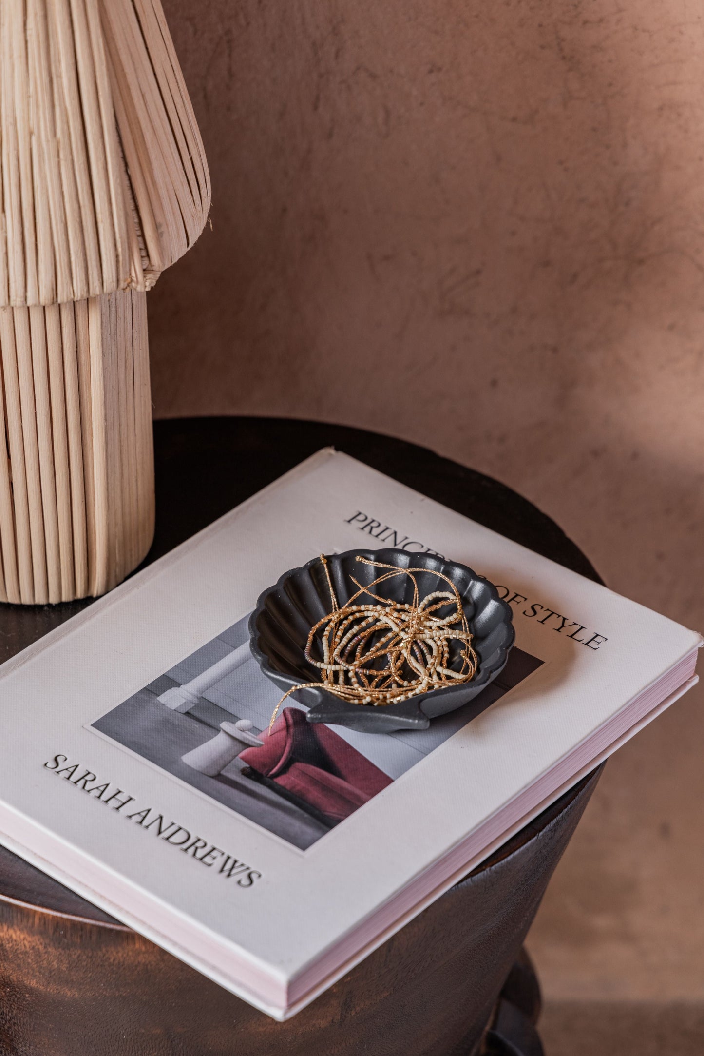 Stucco Seashell Trinket Tray