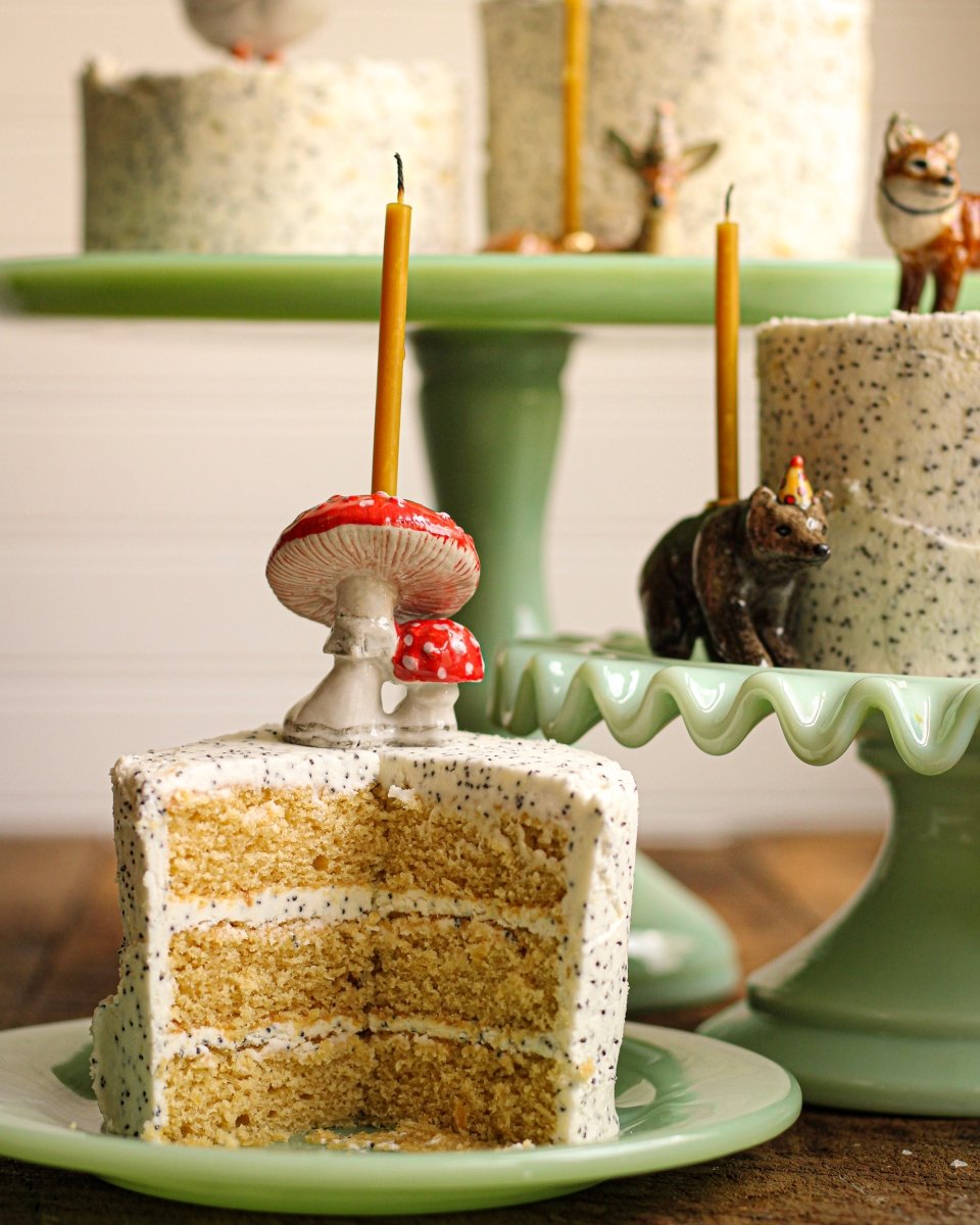 Mushroom Cake Topper - Whimsical Cake Decoration