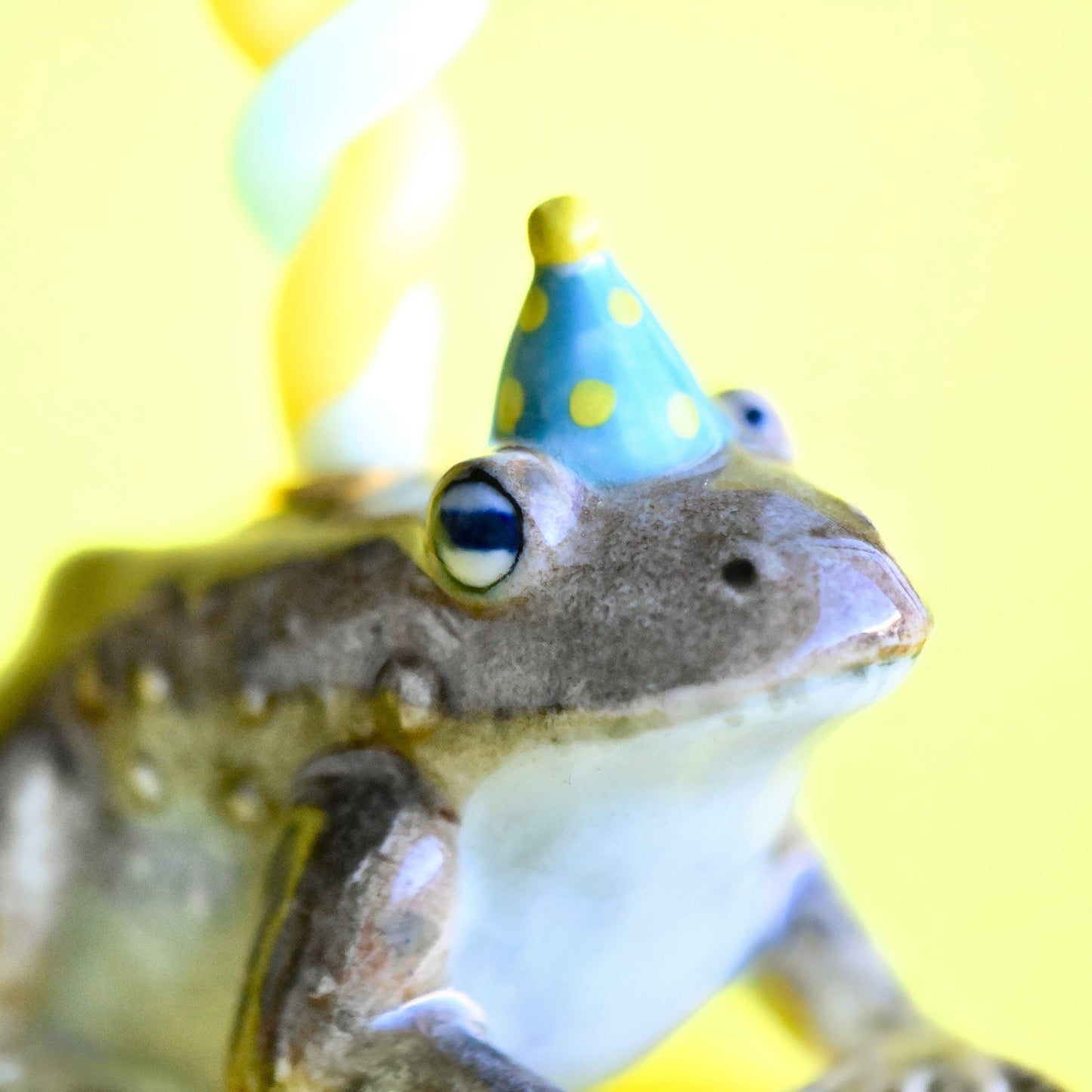 Delightful Toad Cake Topper - Collectible Candle Holder