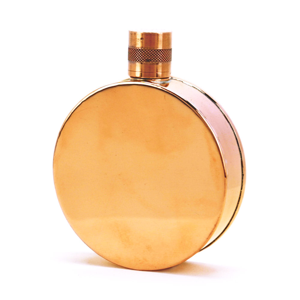 Signature Copper Bourbon Flask - Kentucky Round