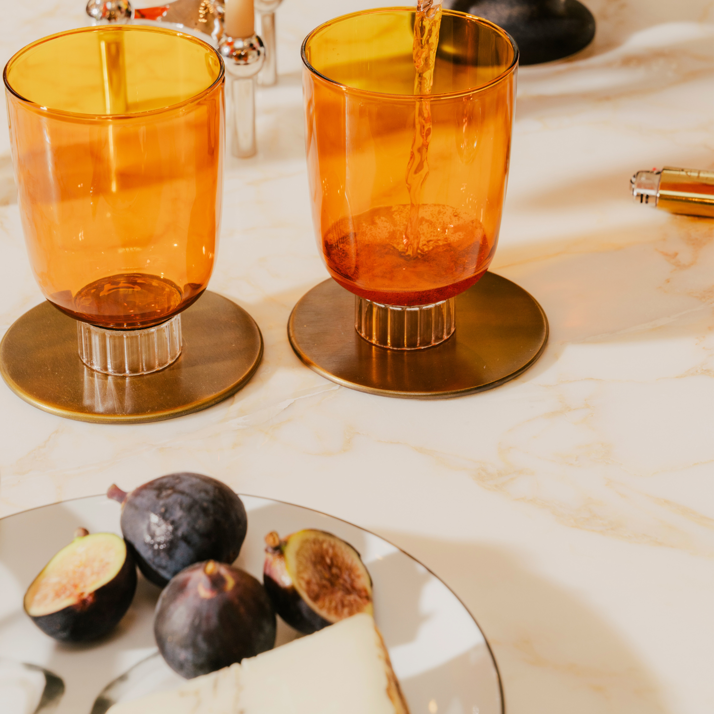 Artful Stemless Wine Glasses