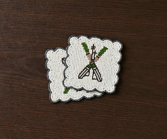 Handmade Beaded Aprés Ski Coasters