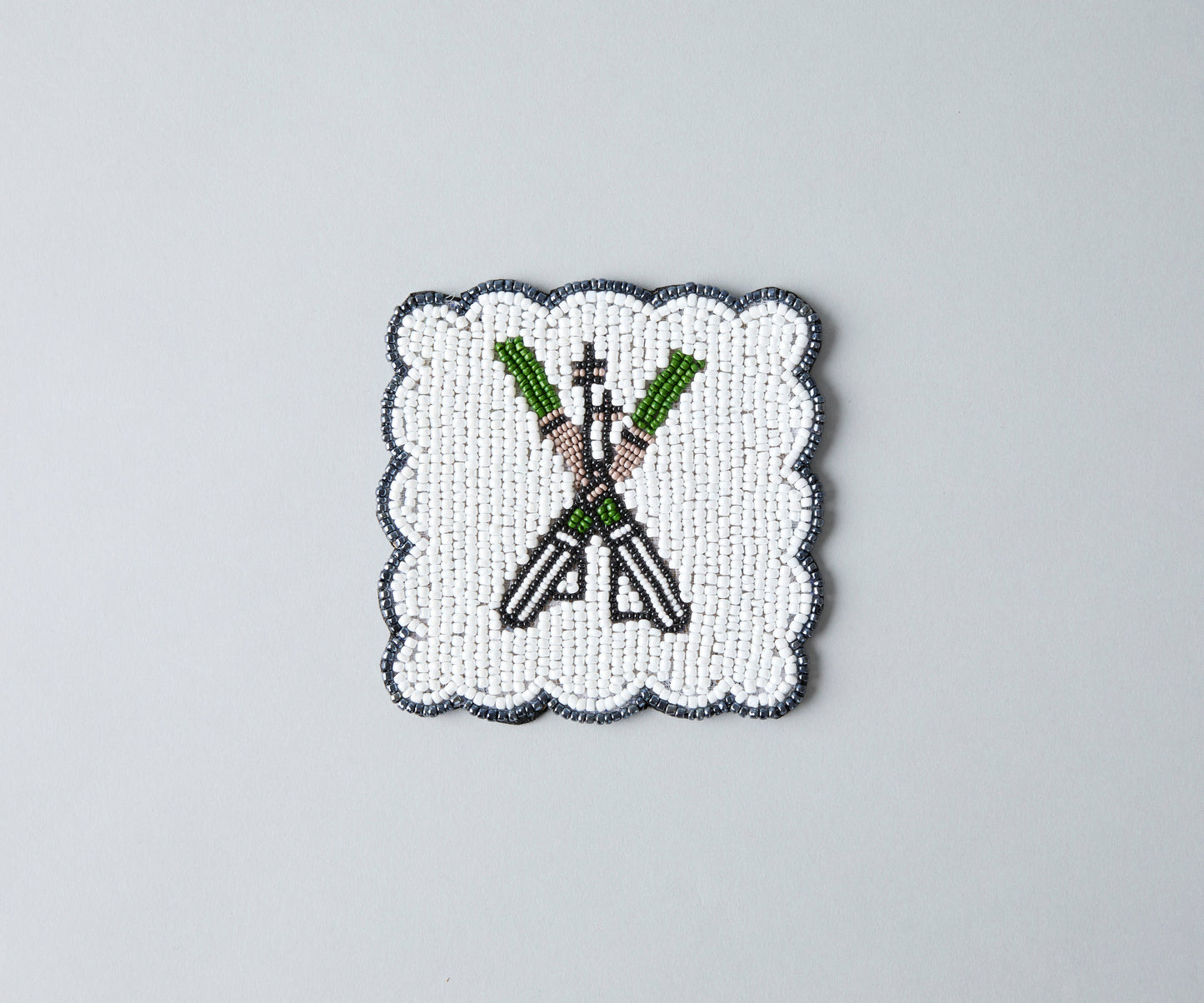 Handmade Beaded Aprés Ski Coasters