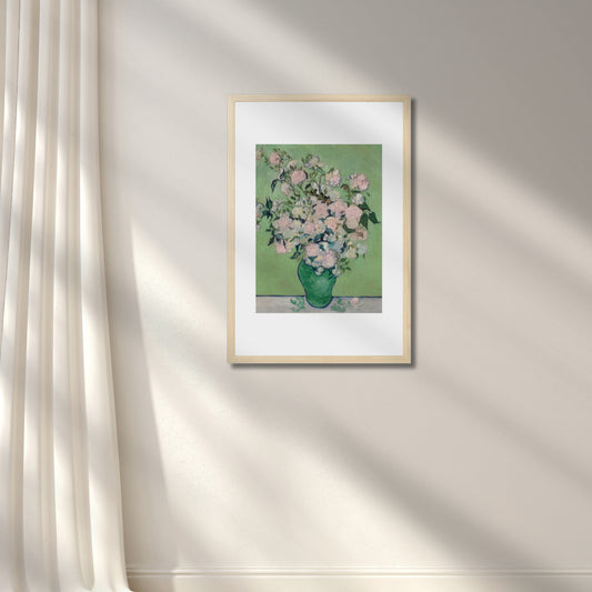 Roses are Forever Van Gogh Limited Edition - Featuring Restored Colors, Single Framed Piece 16" x 24"