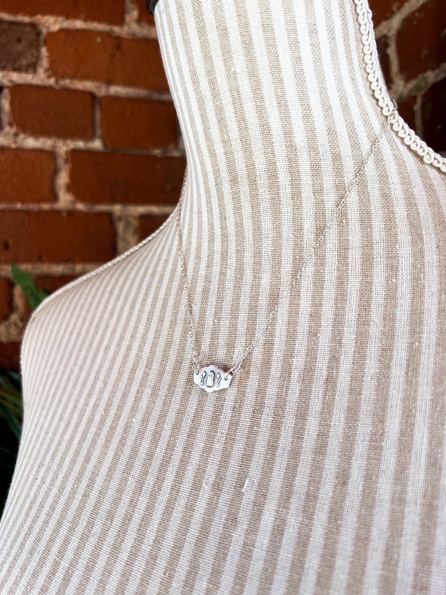 Ghost in the Garden - Handcrafted Silver Necklace