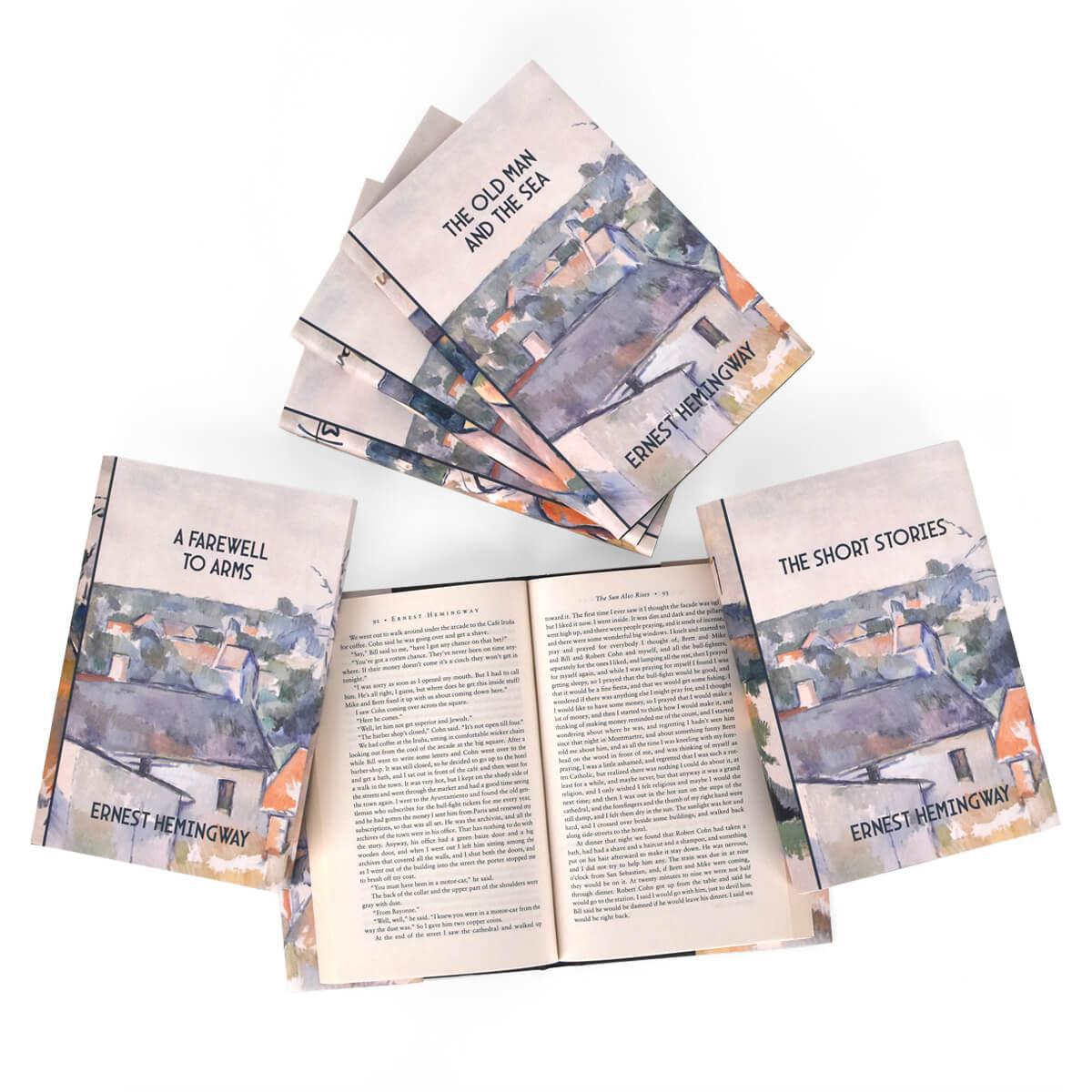 Essential Ernest Hemingway Printed Covers Book Set