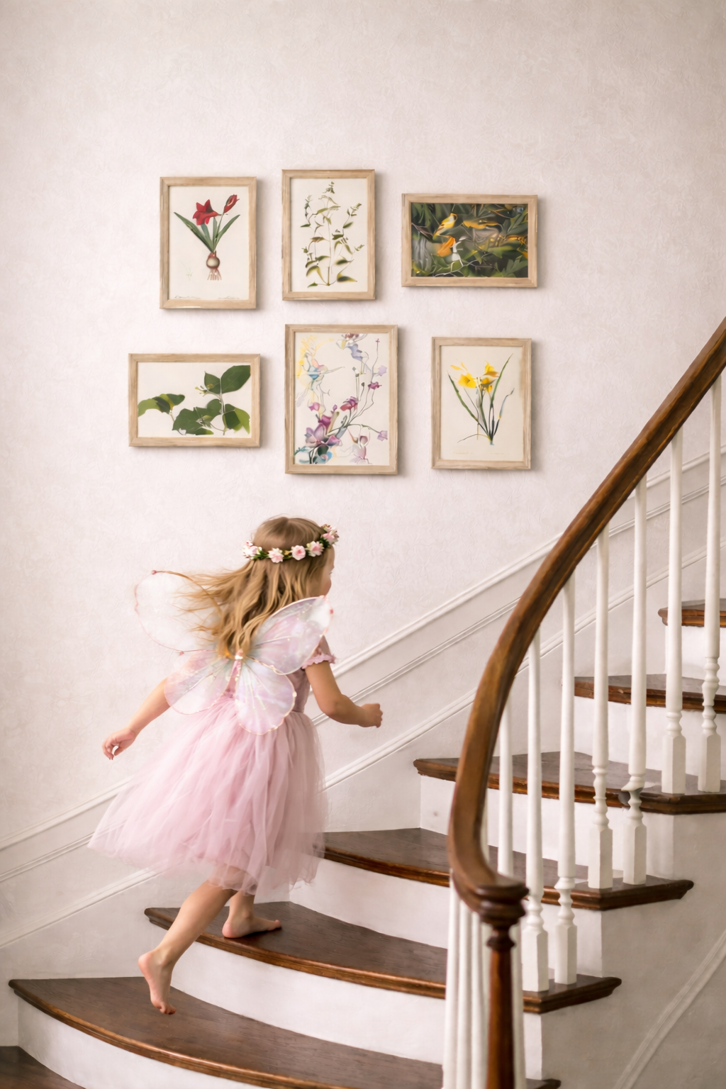 Fairy Garden Vintage Heritage Style Gallery Wall - Set of Six