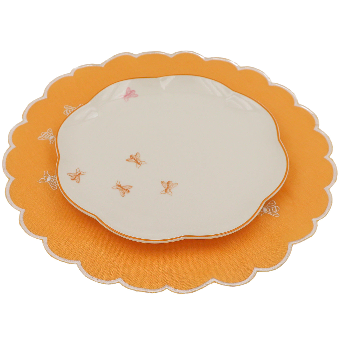 Bumble Voyage Scalloped Dinner Plate - Set of 4