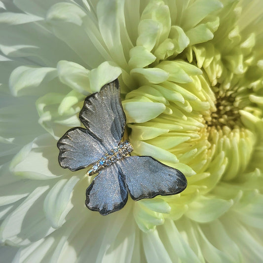 Ethereal Butterfly Ring - Solid Gold and Diamonds