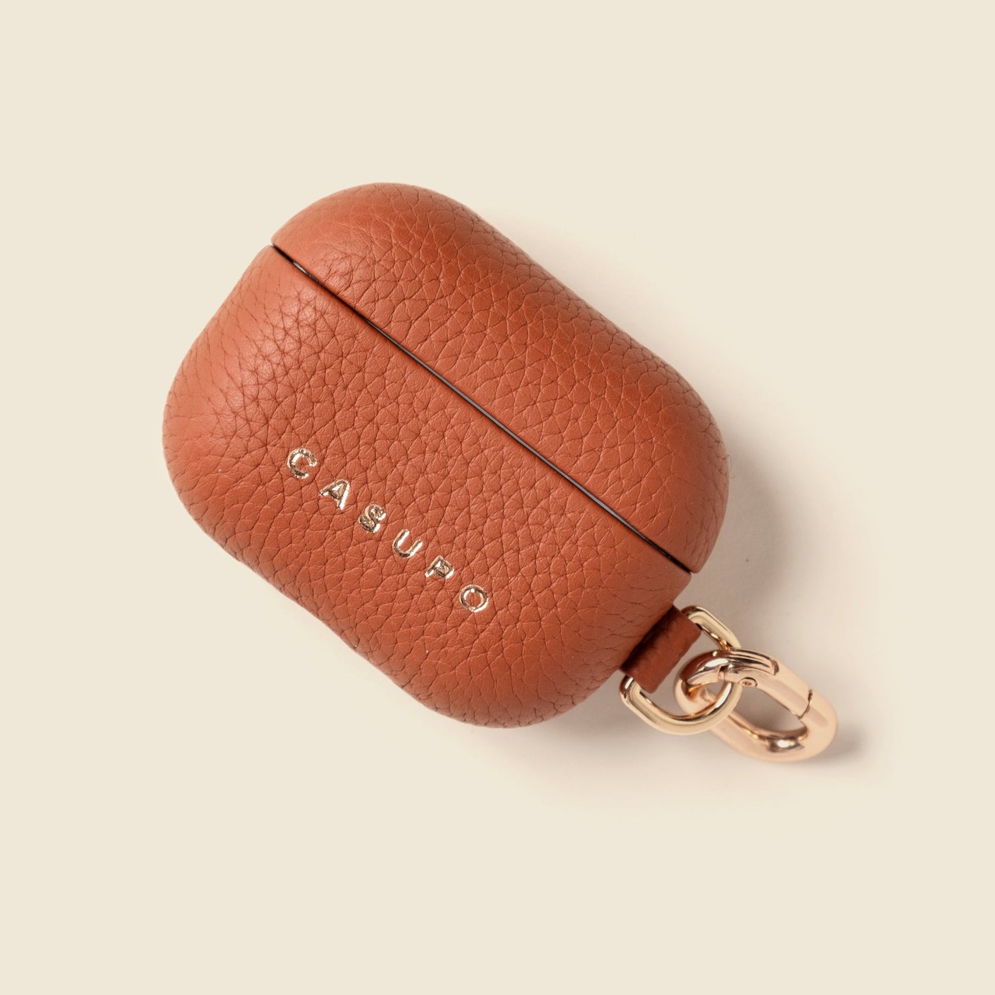 Leather Airpod Case - Natural Tan