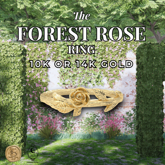 Forest Rose Ring - Solid Gold of Choice
