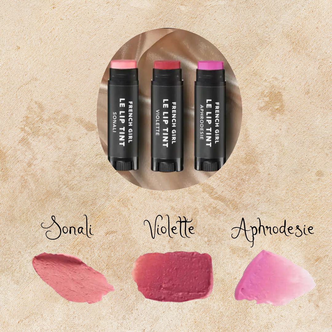 French Girl Blushing Pink Tinted Lip Collection - Set of 3