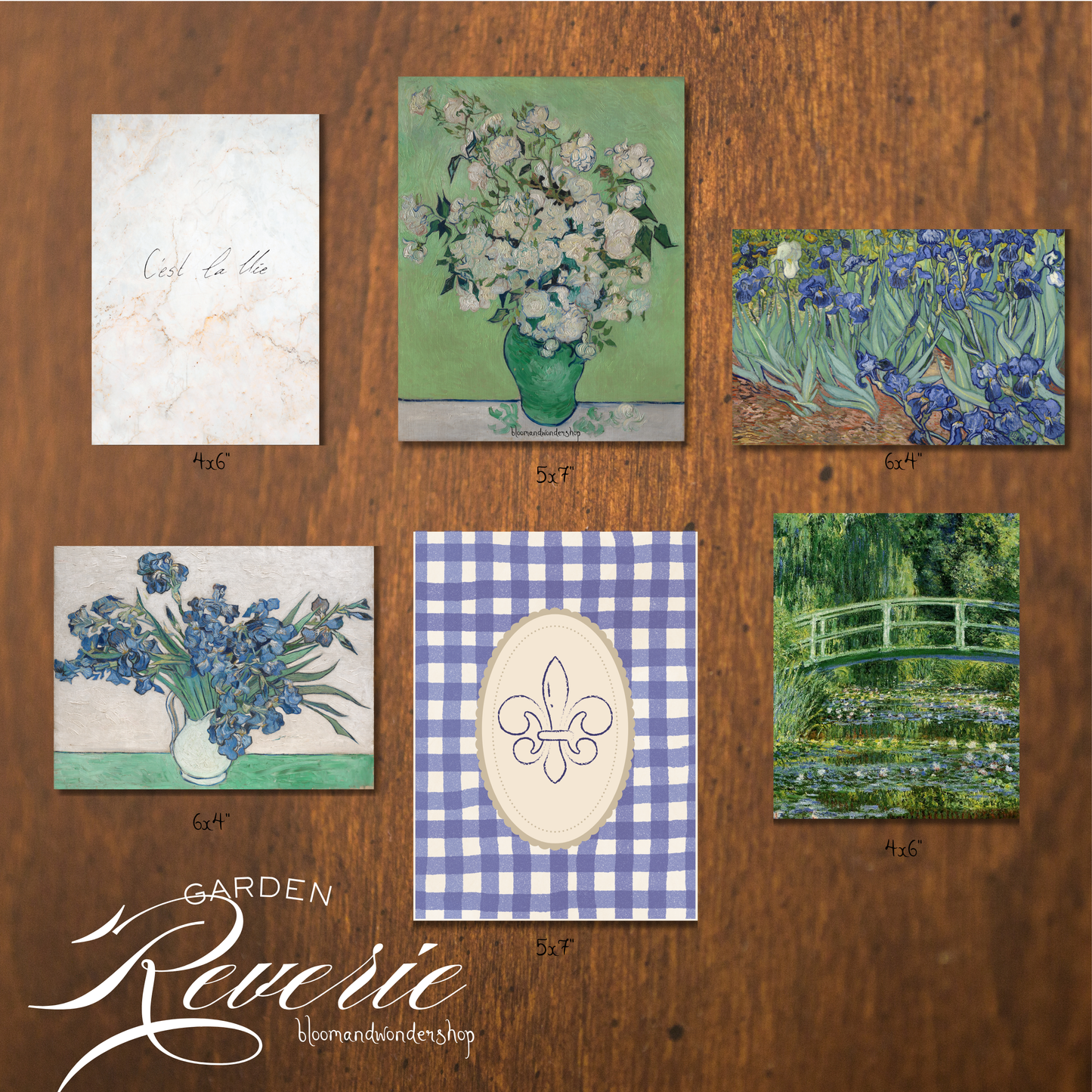 Garden Reverie: Part One, Small Botanical Garden Gallery Wall Print Set - Set of 6