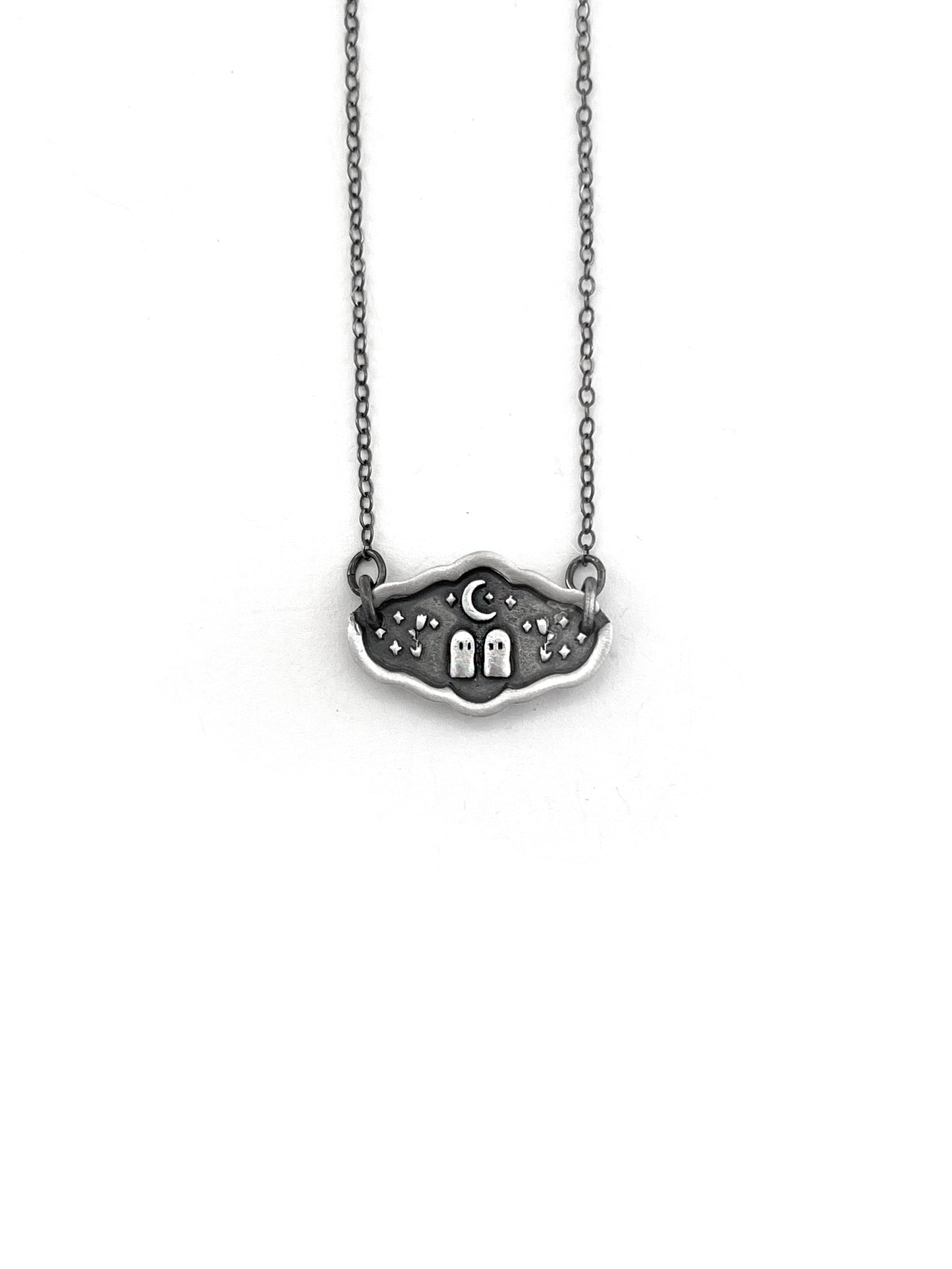 Ghosts in Love - Handcrafted Silver Necklace