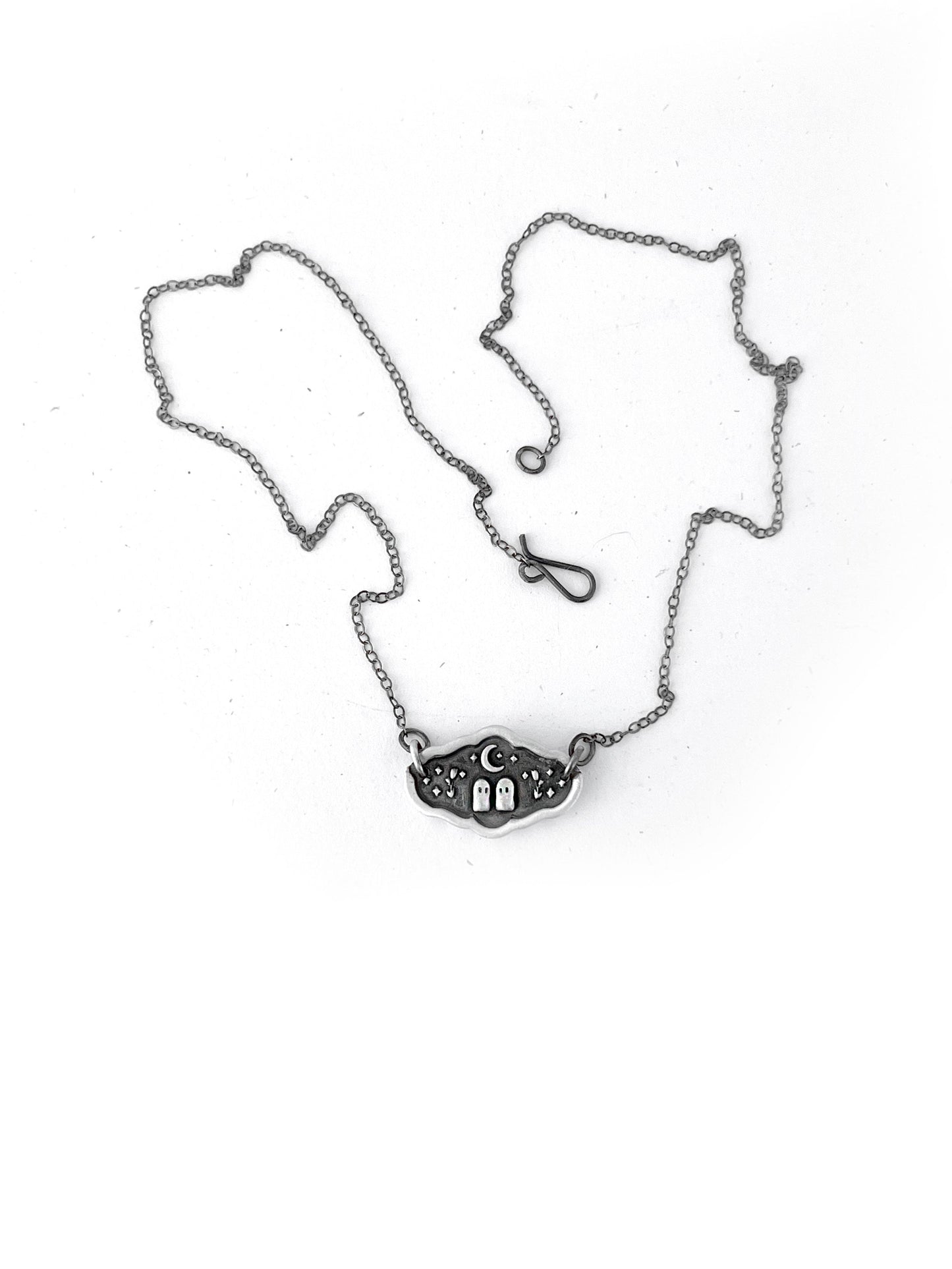 Ghosts in Love - Handcrafted Silver Necklace