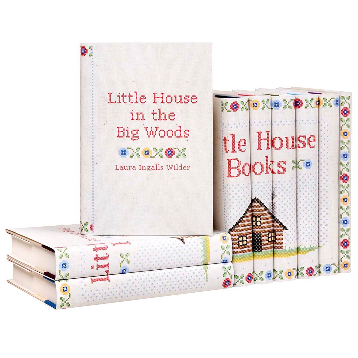 Vintage Decorative Little House on the Prairie Book Set