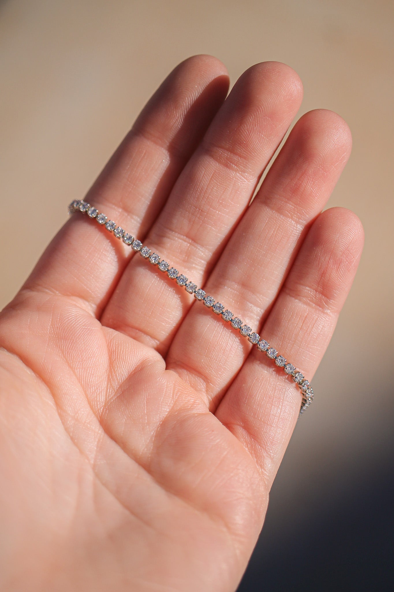 The Josephine Necklace - Rhodium Filled Everyday Tennis Necklace