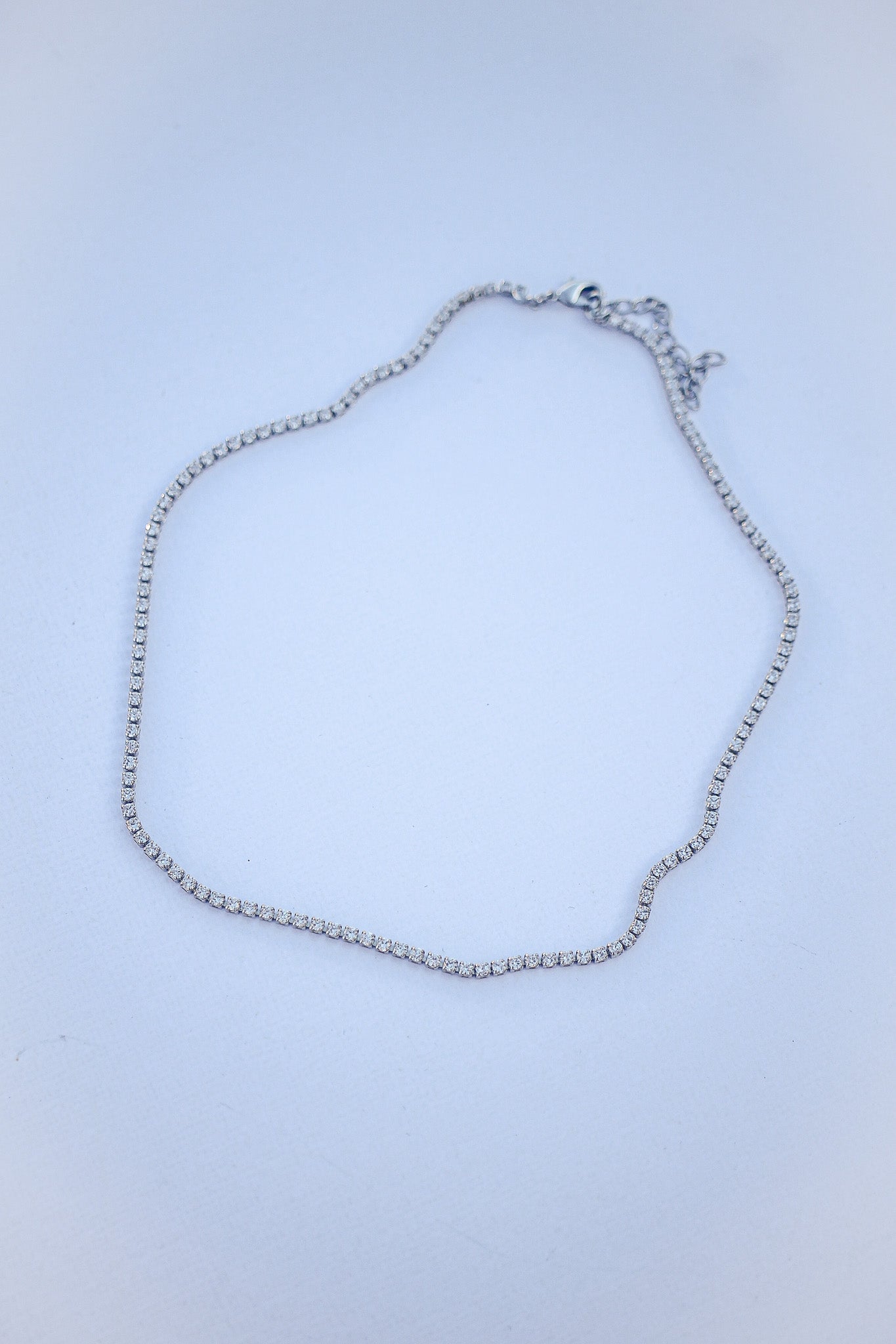 The Josephine Necklace - Rhodium Filled Everyday Tennis Necklace
