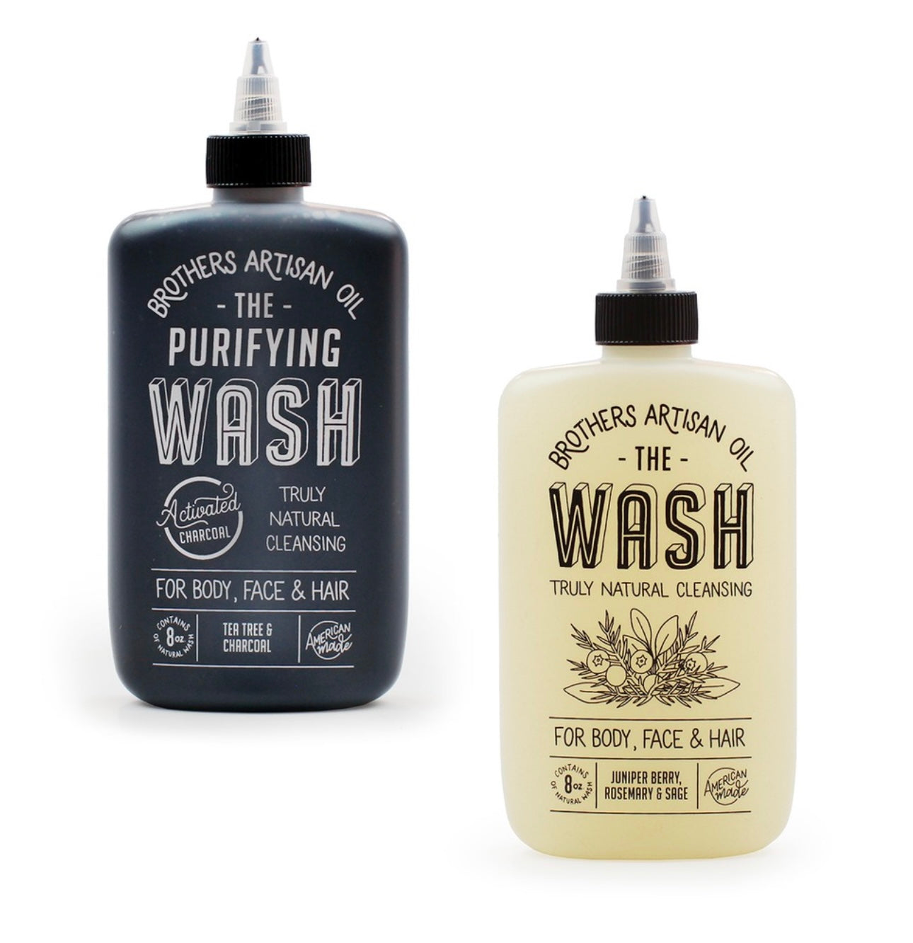 The Washes - Men's Wash Duo for face, body, hair & beard