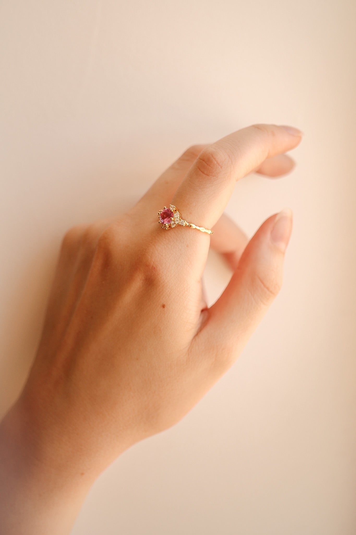 Calliope Ring with Pink Sapphire