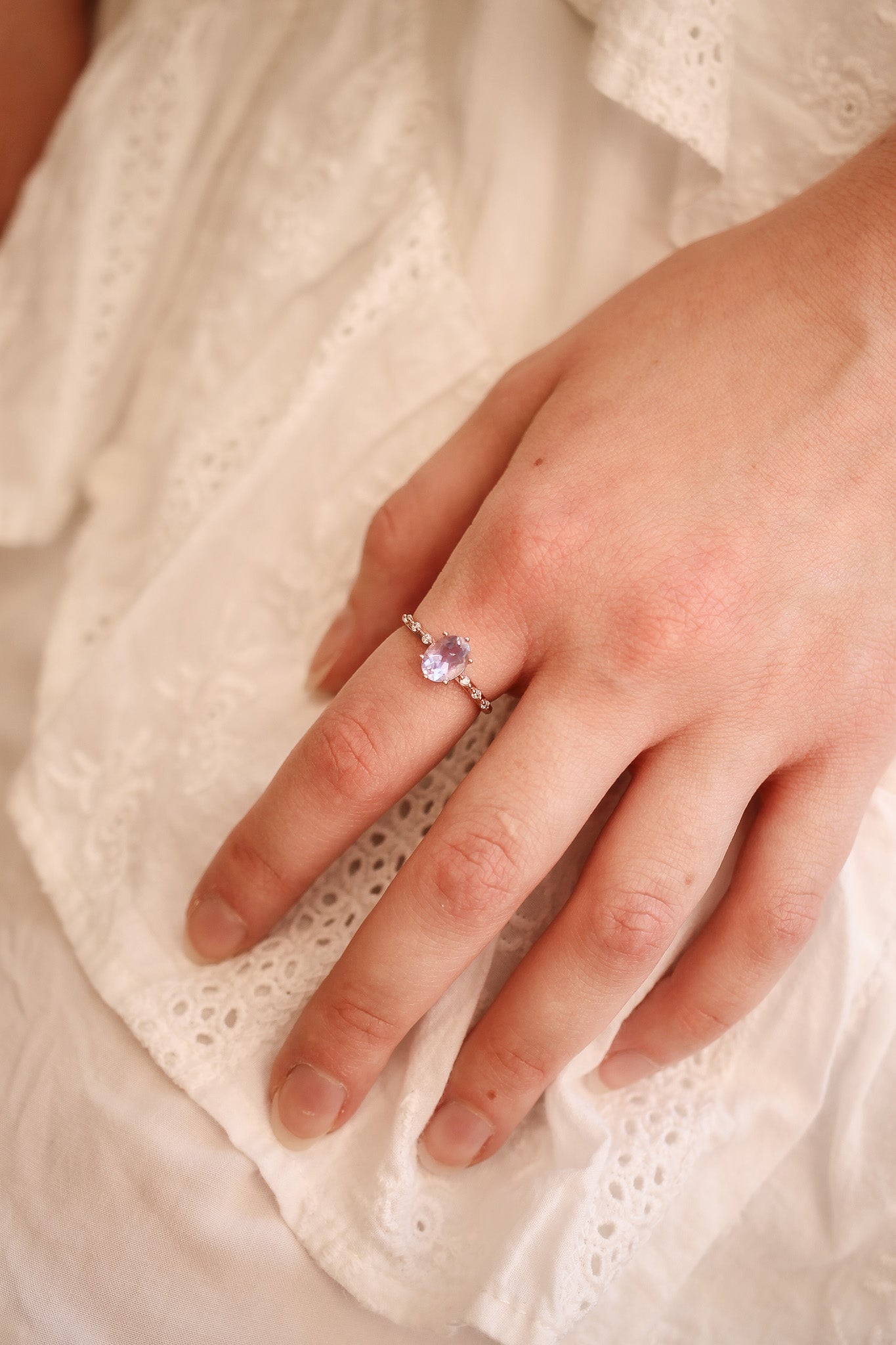 Rapunzel Ring with Lavender Quartz