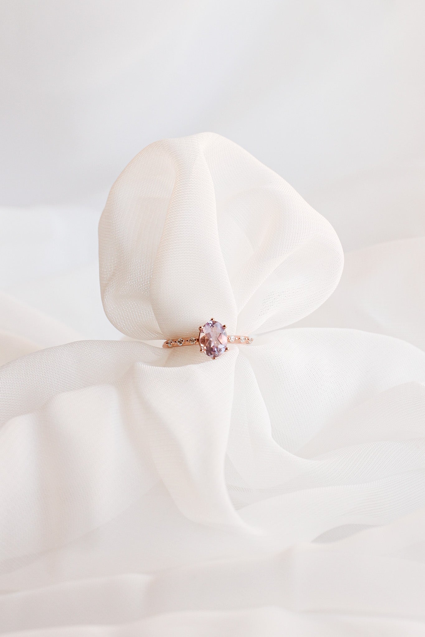 Rapunzel Ring with Lavender Quartz