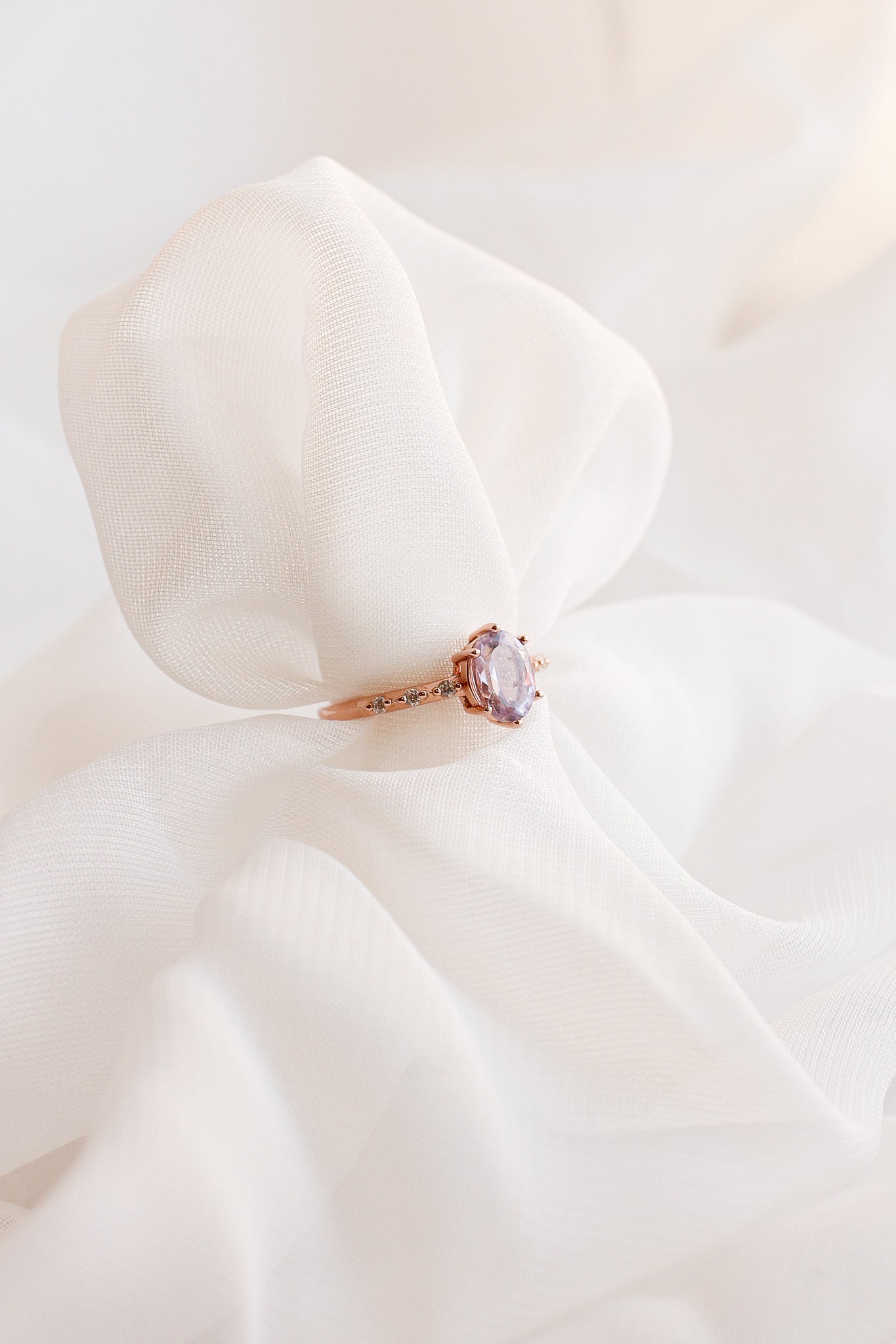 Rapunzel Ring with Lavender Quartz