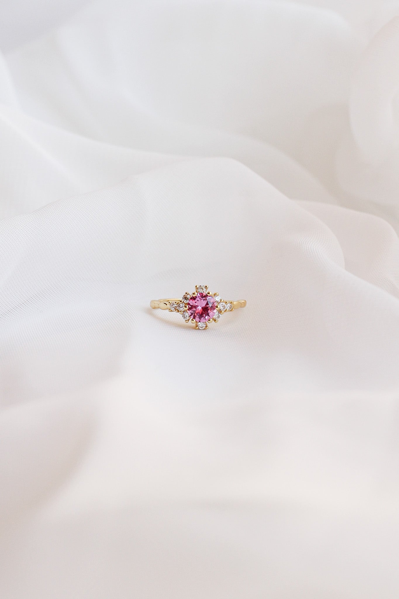 Calliope Ring with Pink Sapphire