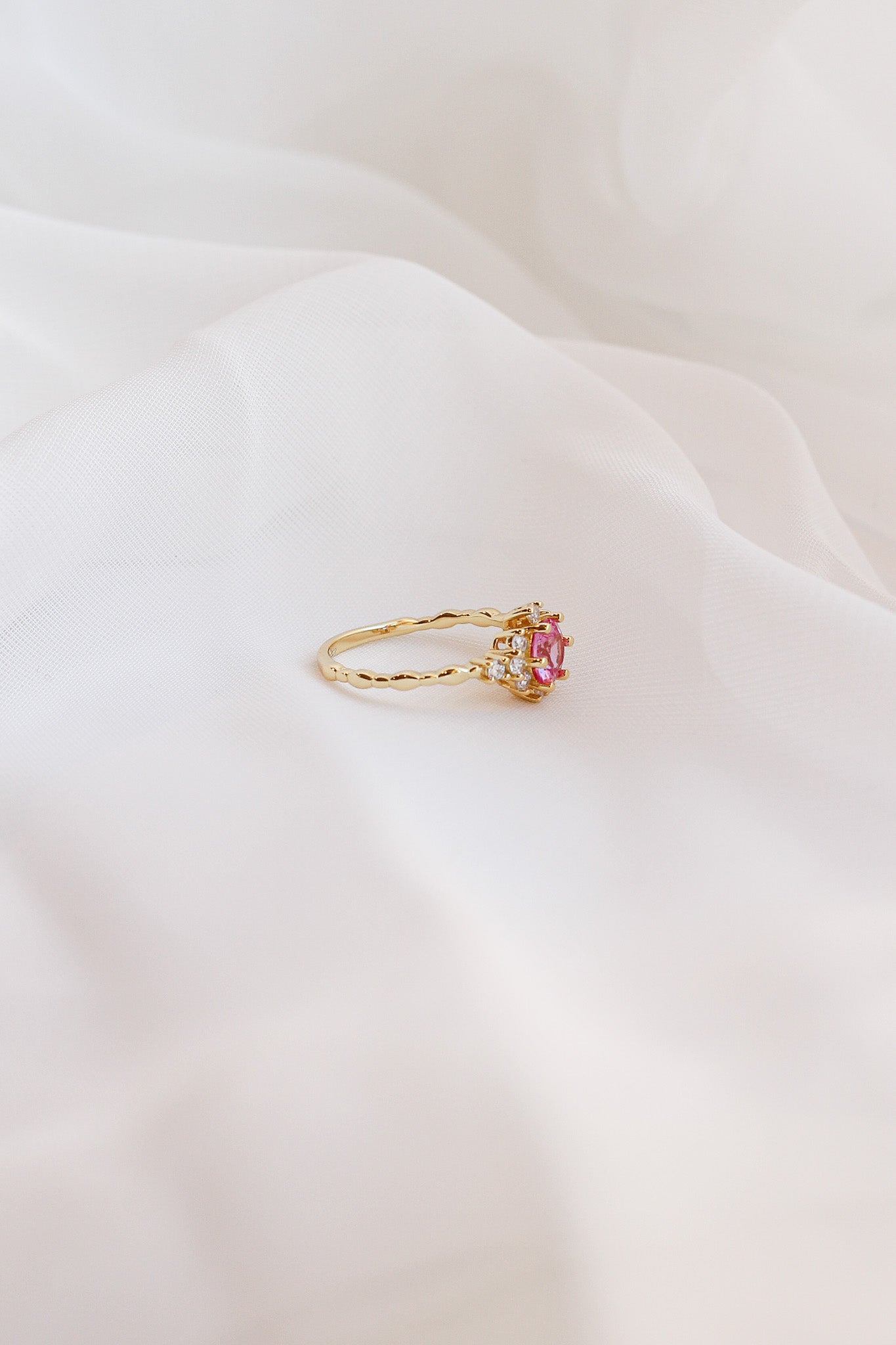Calliope Ring with Pink Sapphire