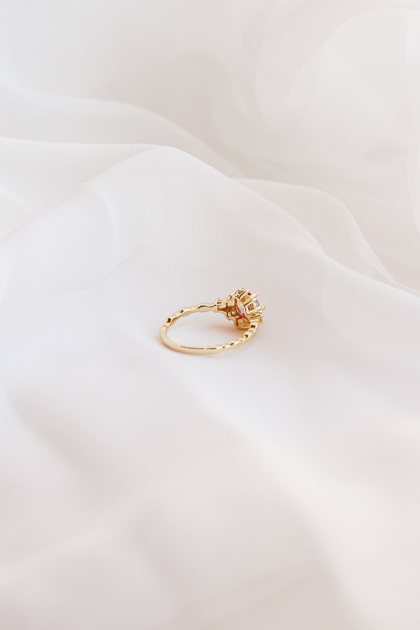 Calliope Ring with Pink Sapphire