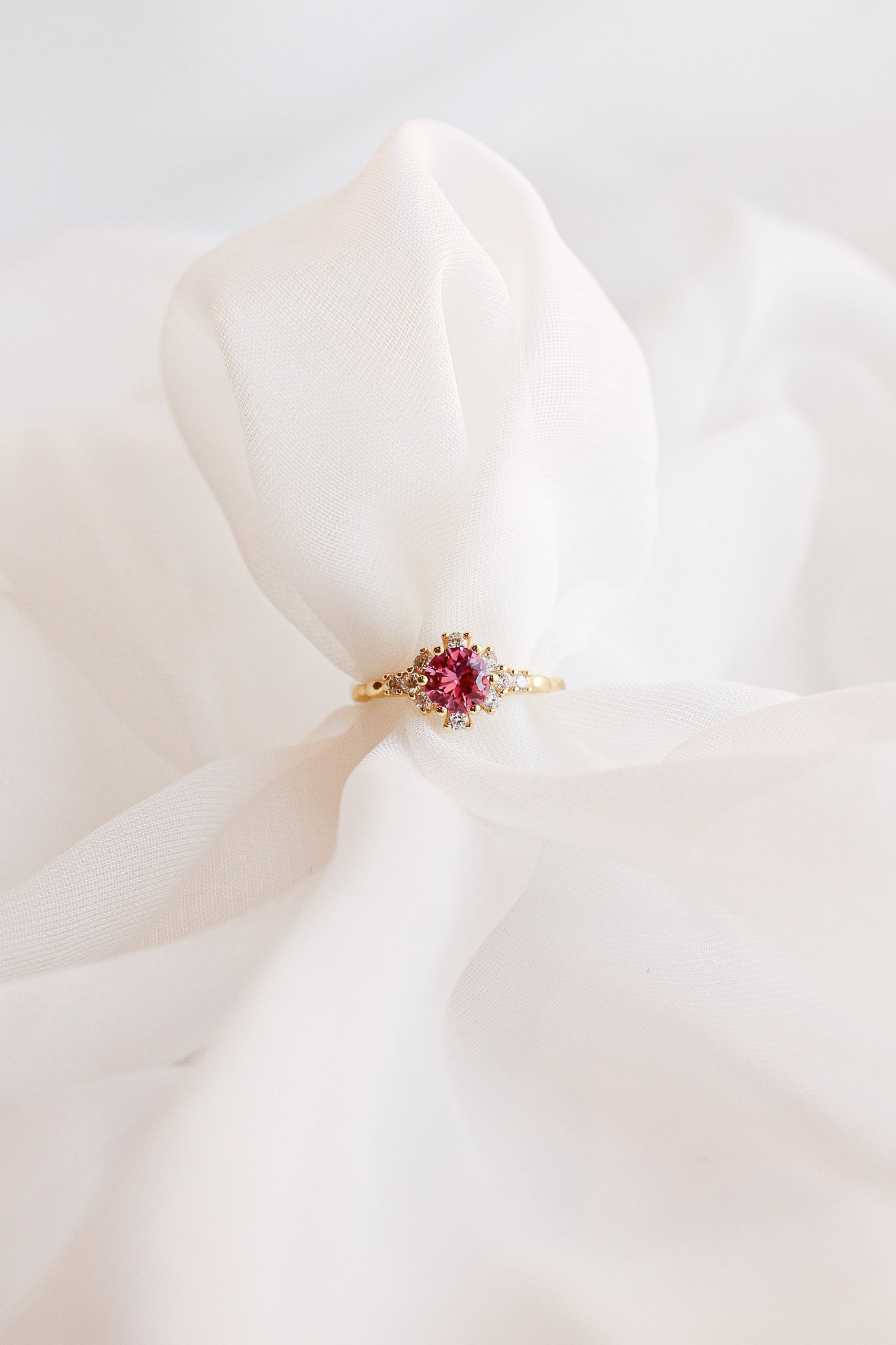 Calliope Ring with Pink Sapphire