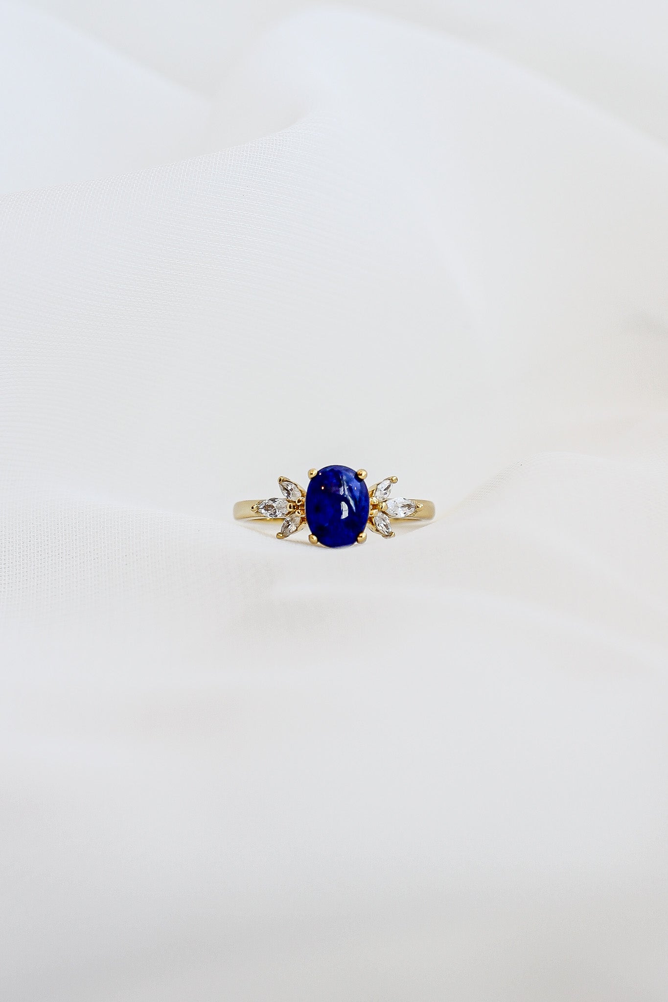 Blythe Ring with Lapis Blue Stone