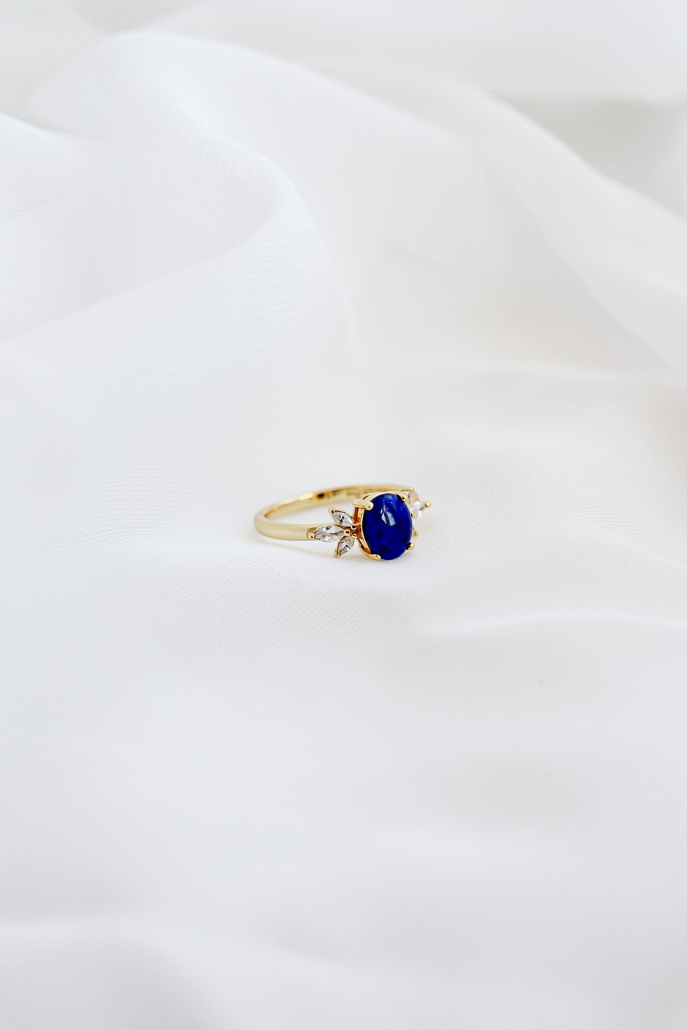 Blythe Ring with Lapis Blue Stone
