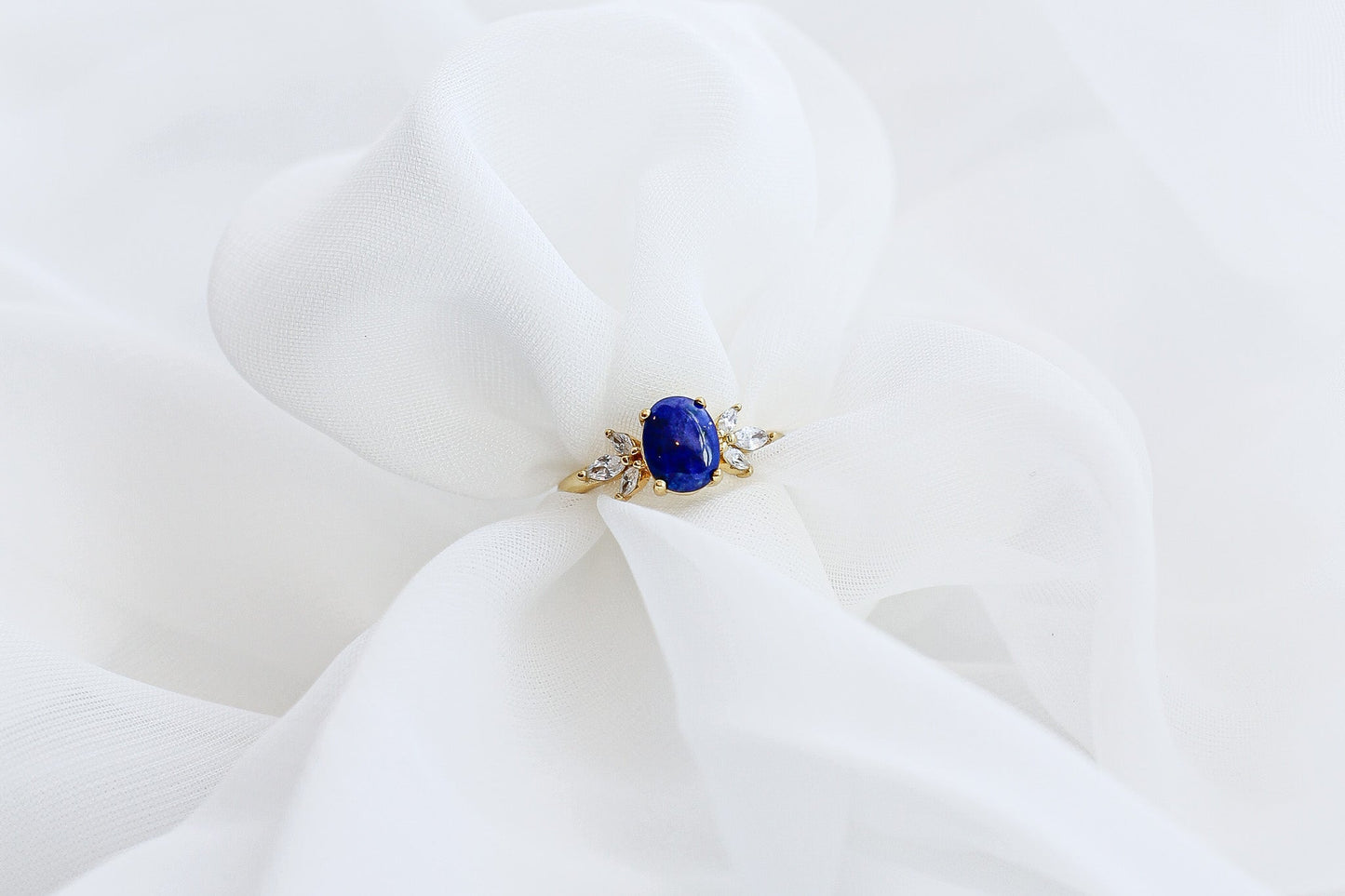 Blythe Ring with Lapis Blue Stone