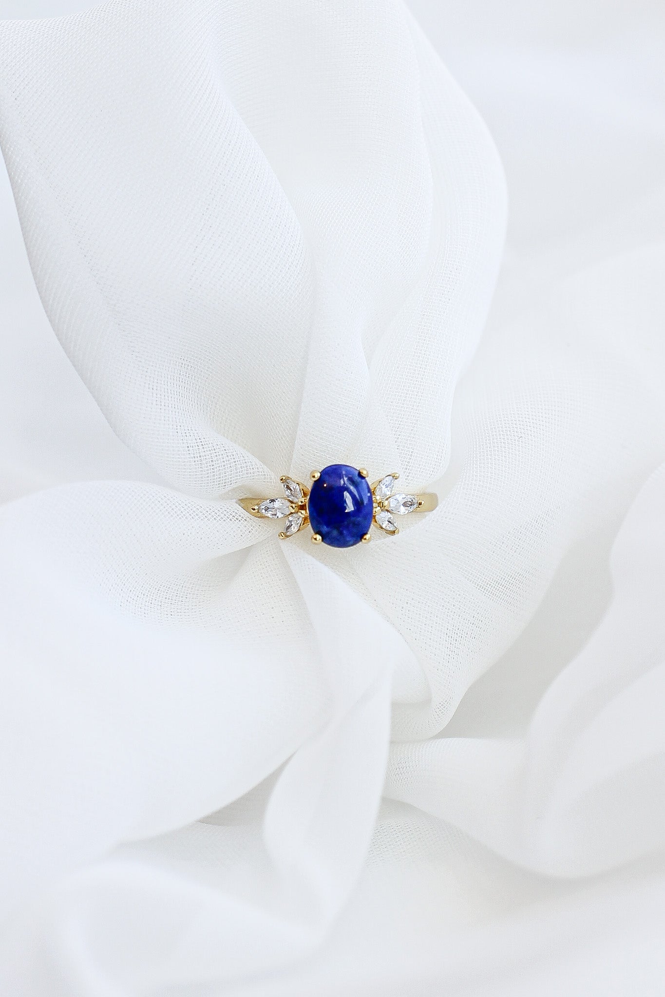 Blythe Ring with Lapis Blue Stone