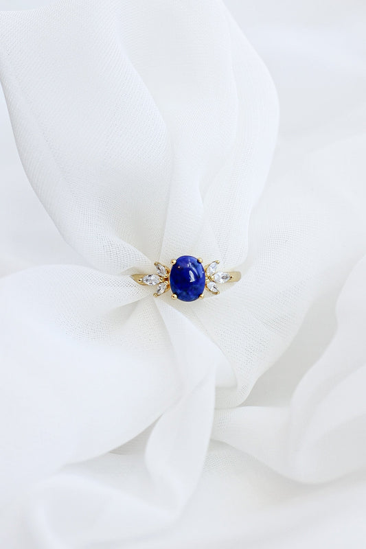 Blythe Ring with Lapis Blue Stone