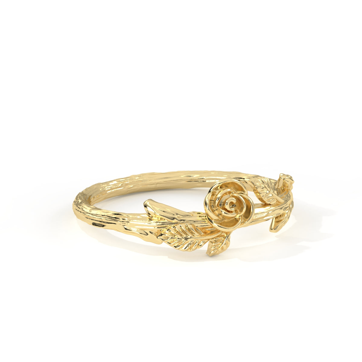 Forest Rose Ring - Solid Gold of Choice