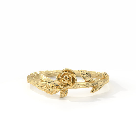 Forest Rose Ring - Solid Gold of Choice