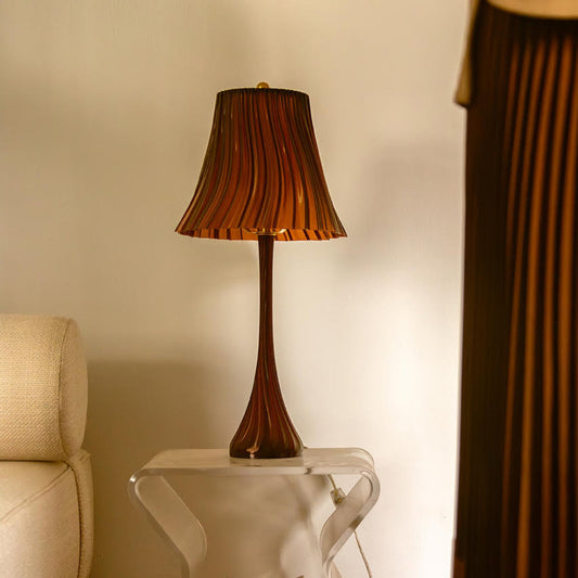 Pleat 3D Printed Tabletop Lamp - Organic Movement Lamp