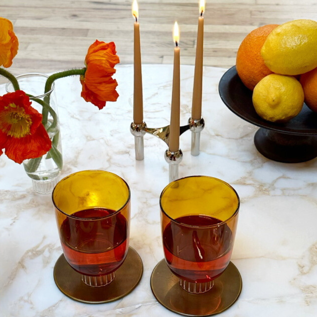 Artful Stemless Wine Glasses