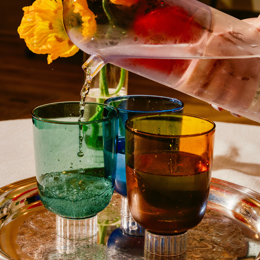 Artful Stemless Wine Glasses