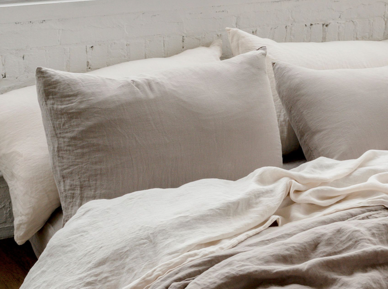 Washed Organic Linen Pillowcases - Pair