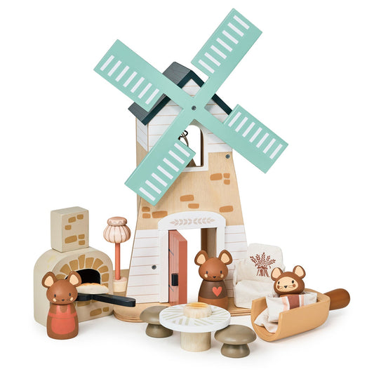 Little Wooden Mice Windmill - Wooden Playset