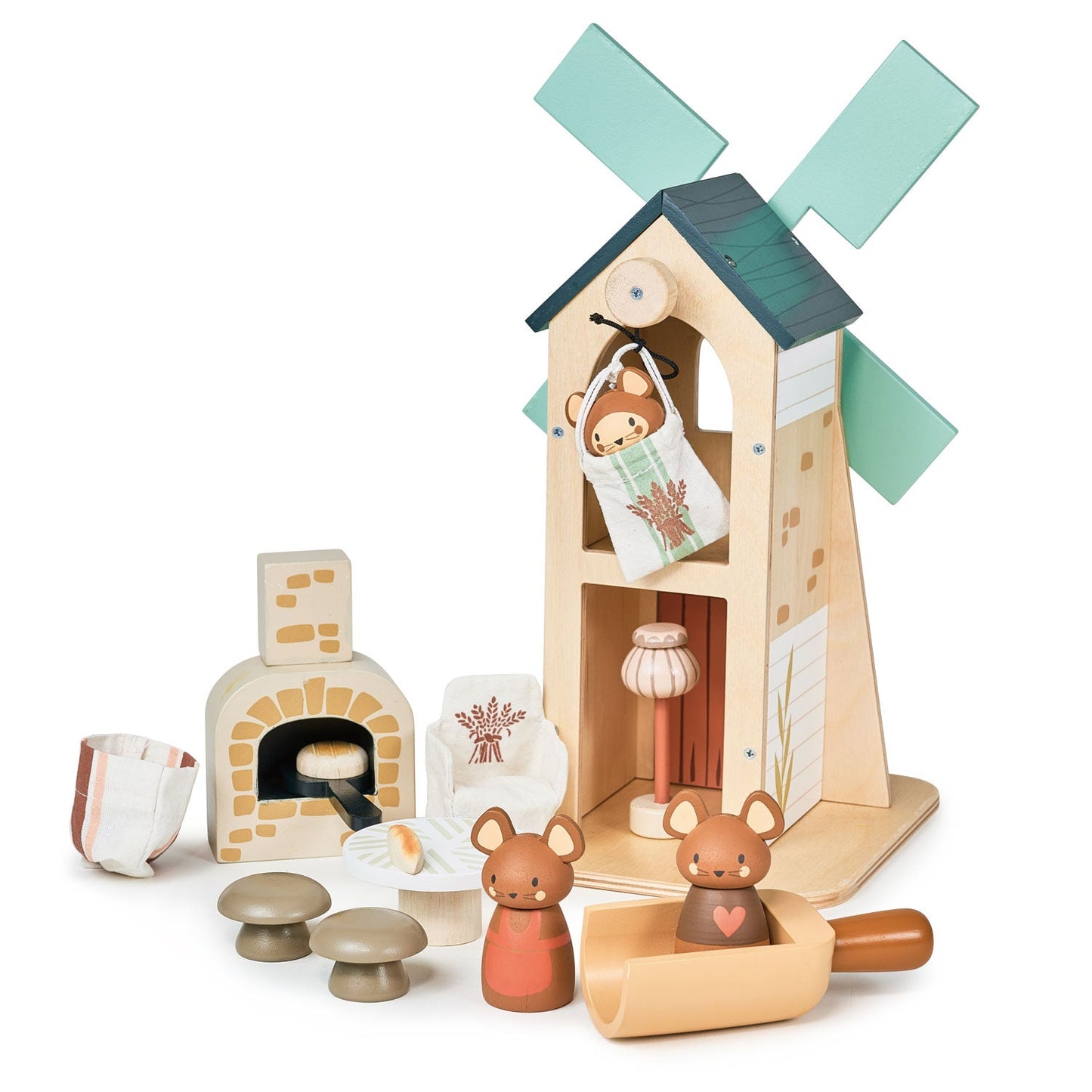 Little Wooden Mice Windmill - Wooden Playset
