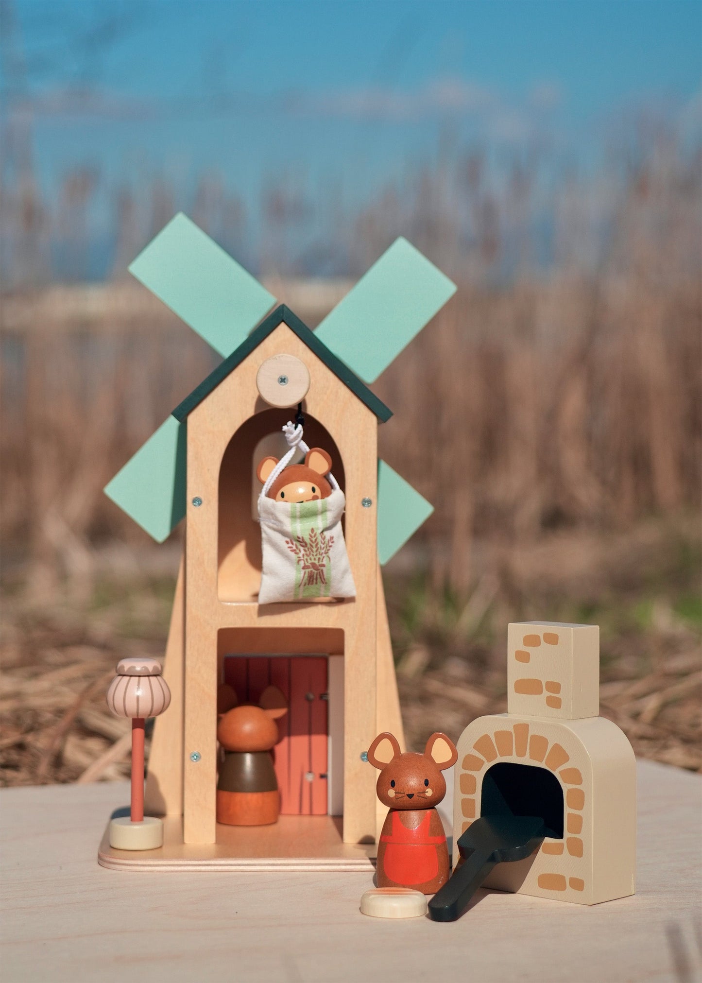 Little Wooden Mice Windmill - Wooden Playset